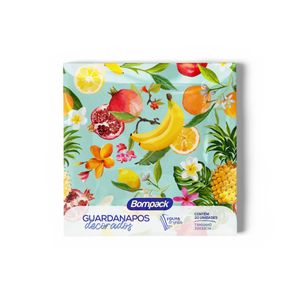 Guardanapo Frutas Tropicais Bompack com 20 unidades