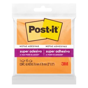 Post It Laranja 3M 76mm x 76mm 45 folhas