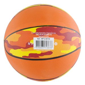 Mini Bola de Basquete Camuflada Laranja Newpro n.° 3