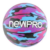 Mini Bola de Basquete Camuflada Roxa Newpro n.° 3