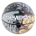 Mini-Bola-de-Basquete-Dourada-e-Cinza-Newpro-n-3-143582