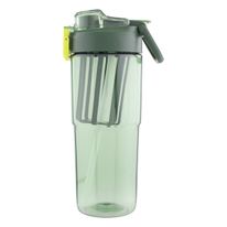 Garrafa Squeeze Verde com Canudo Newpro 950ml