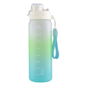 Garrafa Squeeze Color Verde e Azul Newpro 1l