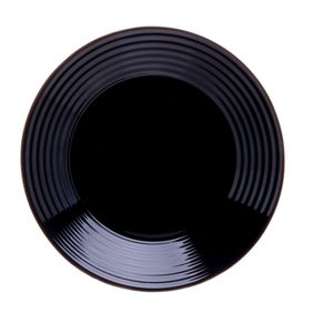 Prato Fundo Opalino Harena Black Luminarc 23cm