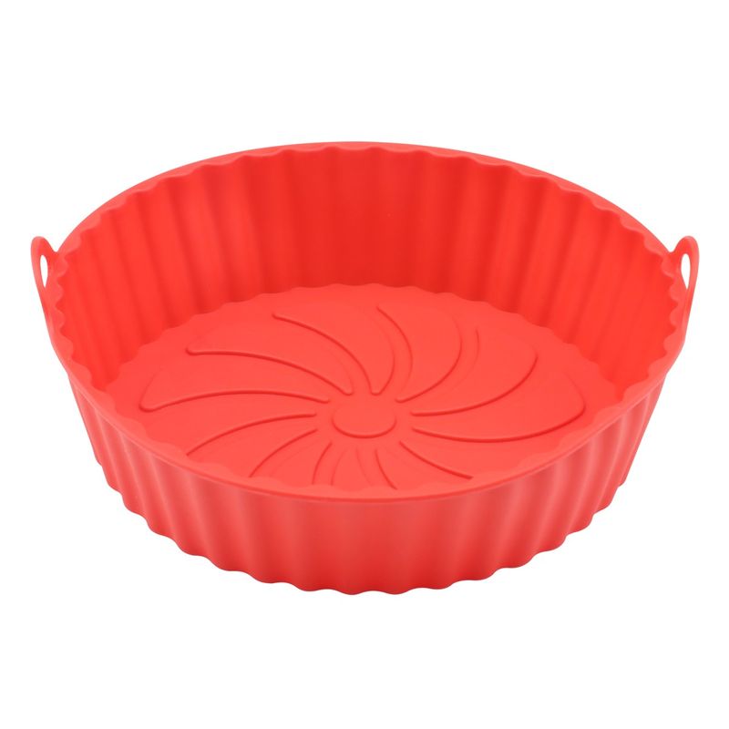 Forma-de-Silicone-Redonda-para-Air-Fryer-Ikinci-Vermelho-21cm-144168