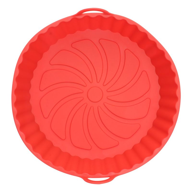 Forma-de-Silicone-Redonda-para-Air-Fryer-Ikinci-Vermelho-21cm-144167