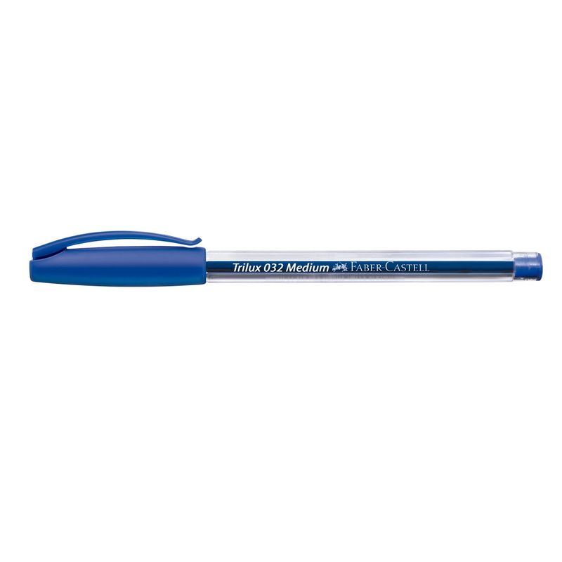 Caneta-Esferografica-Media-Faber-Castell-Azul-144332