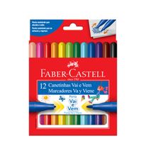 Canetinha Hidrográfica Vai e Vem Faber Castell 12 cores