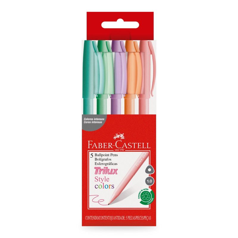 Conjunto-de-Caneta-Esferografica-Faber-Castell-10mm-com-5-unidades-144366