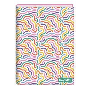 Caderno Brochura Capa Dura Stella Jandaia 1x1 80 folhas (Produto Sortido)