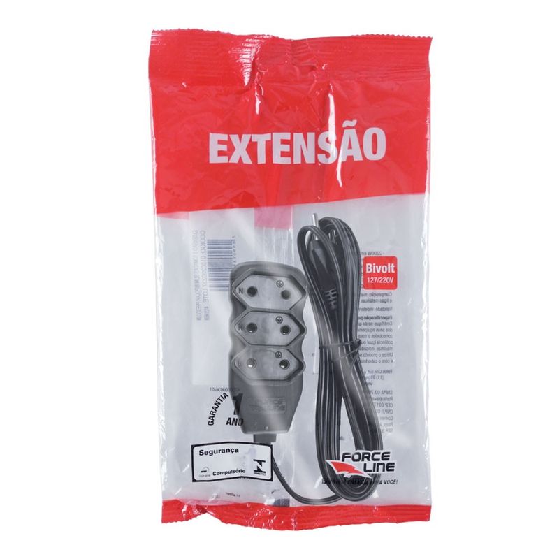 Extensao-Bipolar-3-Tomadas-Preta-Force-Line-3m-10A-144570