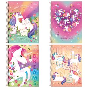 Caderno Espiral Capa Dura Tilibra Blink 1x1 80 folhas (Produto Sortido)