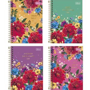 Caderno Espiral Capa Dura Tilibra Le Vanille 1x1 80 folhas (Produto Sortido)