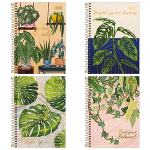 Caderno Espiral Capa Dura Tilibra Naturalis 1x1 80 folhas (Produto Sortido)