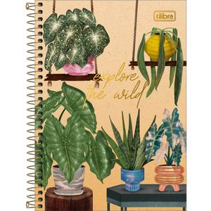 Caderno Espiral Capa Dura Tilibra Naturalis 1x1 80 folhas (Produto Sortido)