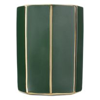 Porta Algodão de Cerâmica Newpro Verde Esmeralda