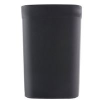 Porta Algodão de Plástico Essencial Newpro Preto