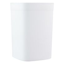 Porta Algodão de Plástico Essencial Newpro Branco