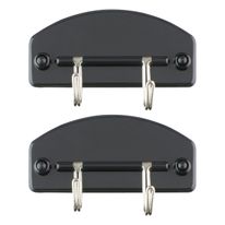 Mini Cabide Adesivo Preto Newpro 2 peças