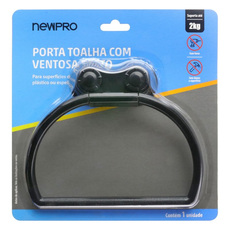 Porta-Toalha-com-Ventosa-Preto-Newpro-144898