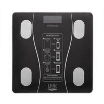 Balança de Bioimpedância de Vidro Lyor com Bluetooth e Aplicativo