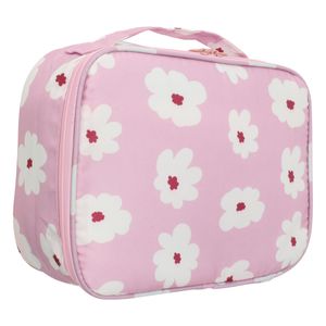 Necessaire Cosmetic Flores Rosa Newpro 24cm