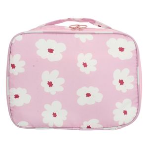 Necessaire Cosmetic Flores Rosa Newpro 24cm