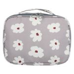 Necessaire-Cosmetic-Flores-Cinza-Newpro-24cm-145399