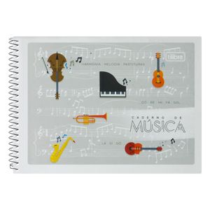 Caderno de Música Espiral Tilibra 48 folhas