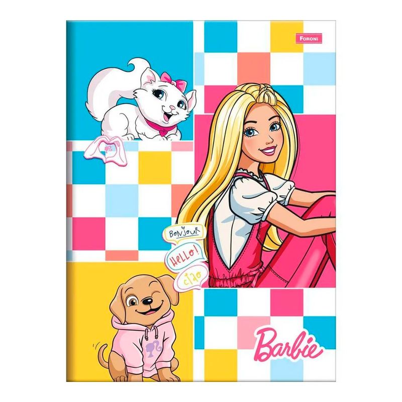 Caderno-Brochura-Capa-Dura-Barbie-Jandaia-1x1-80-folhas--Produto-Sortido--144551