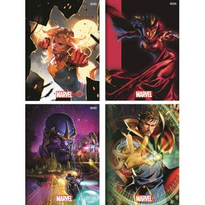 Caderno Brochura Capa Dura Marvel São Domingos 1x1 80 folhas (Produto Sortido)