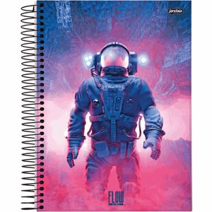 Caderno Espiral Capa Dura Flow Jandaia 1/8 80 folhas (Produto Sortido)