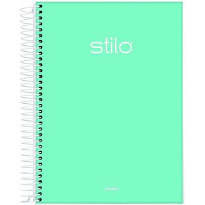 Caderno Espiral Capa Dura Stilo Jandaia 1/8 80 folhas (Produto Sortido)