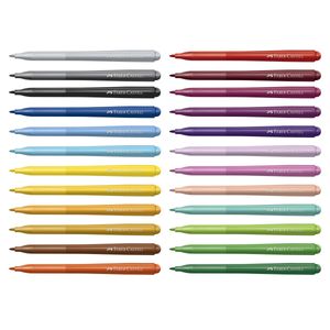 Canetinha Hidrografica Vai e Vem Faber Castell 24 cores