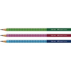 Lápis Grafite Grip Two Tone Faber Castell com 3 unidades