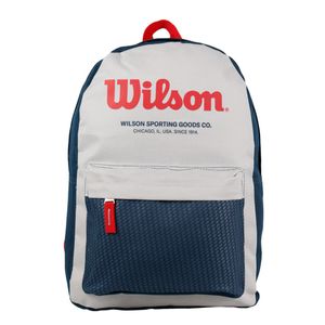 Mochila em Poliéster Azul e Cinza Wilson