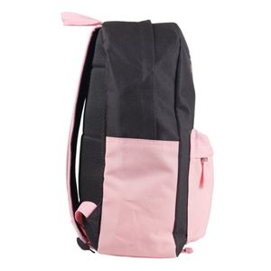 Mochila em Poliéster Cinza e Rosa Wilson