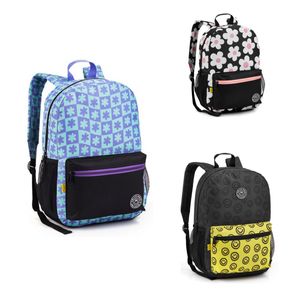 Mochila Juvenil Mosaico Floral Seanite (Produto Sortido)