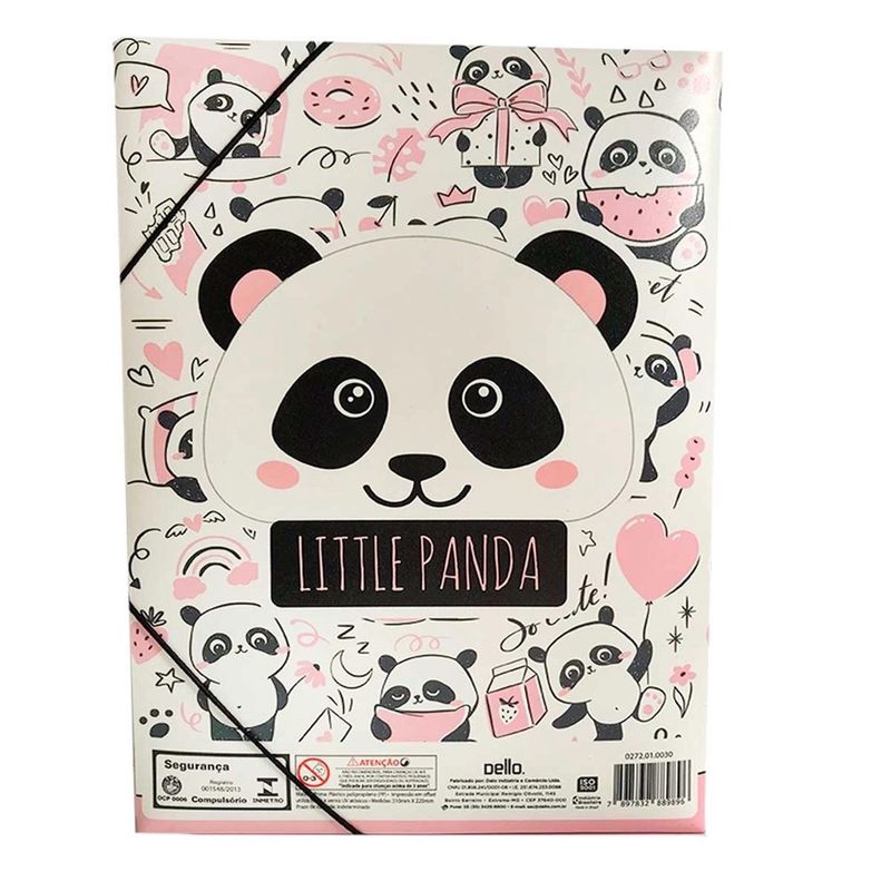 Pasta-Escolar-com-Elastico-Dello-Little-Panda-Rosa-141424