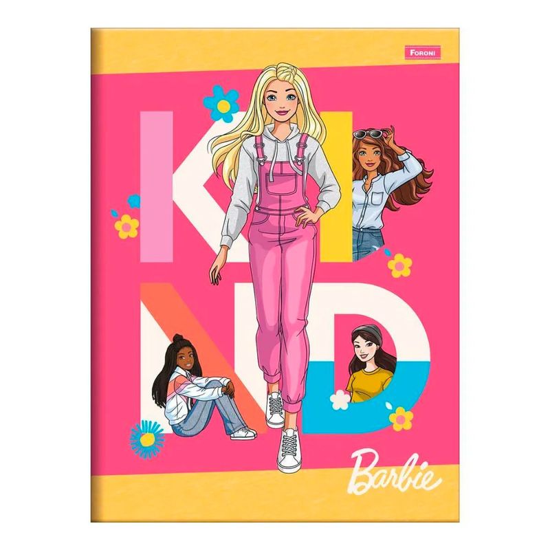 Caderno-Brochura-Capa-Dura-Barbie-Foroni-1-4-48-folhas--Produto-Sortido--144398