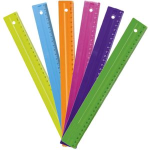 Régua Escolar Pop Dello 30cm (Produto Sortido)