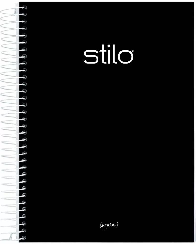 Caderno-Espiral-Capa-Dura-Stilo-Preto-Jandaia-160-folhas-10-Materias-145812