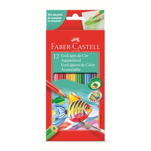 Lápis de Cor Aquarela Faber Castell 12 cores