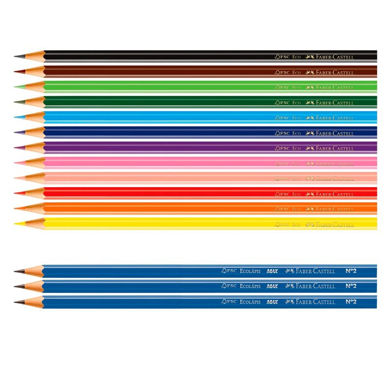 Kit-Lapis-de-Cor-com-12-cores---Lapis-Grafite-15-pecas-Faber-Castell-144351