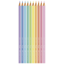 Lápis de Cor Pastel Faber Castell 10 cores