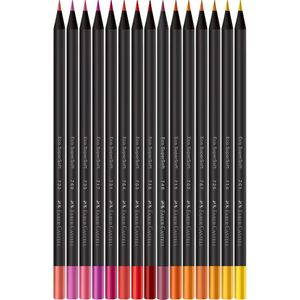 Lápis de Cor SuperSoft Faber Castell 15 cores Quentes