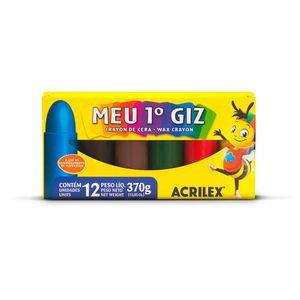 Giz de Cera Meu Primeiro Giz Acrilex com 6 unidades