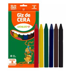 Giz de Cera Leonora com 6 cores