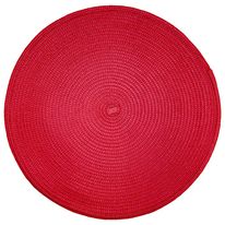 Lugar Americano Redondo Vermelho Ikinci 38cm