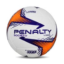 Bola de Futebol Society Lider XXIV Penalty Laranja e Branco